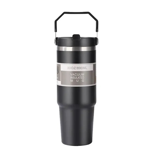 30 oz. double-wall insulated thermal tumbler with handle and imprint option... from ASI 37218 Athena Promo (tm)
