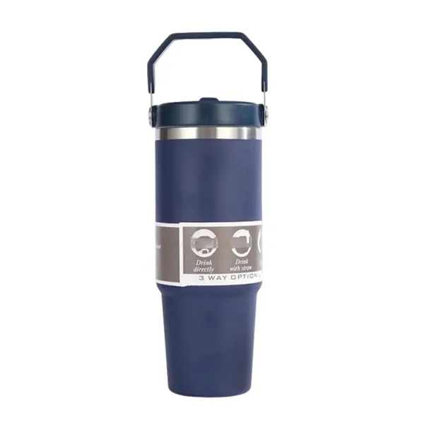 30 oz. double-wall insulated thermal tumbler with handle and imprint option... from ASI 37218 Athena Promo (tm)