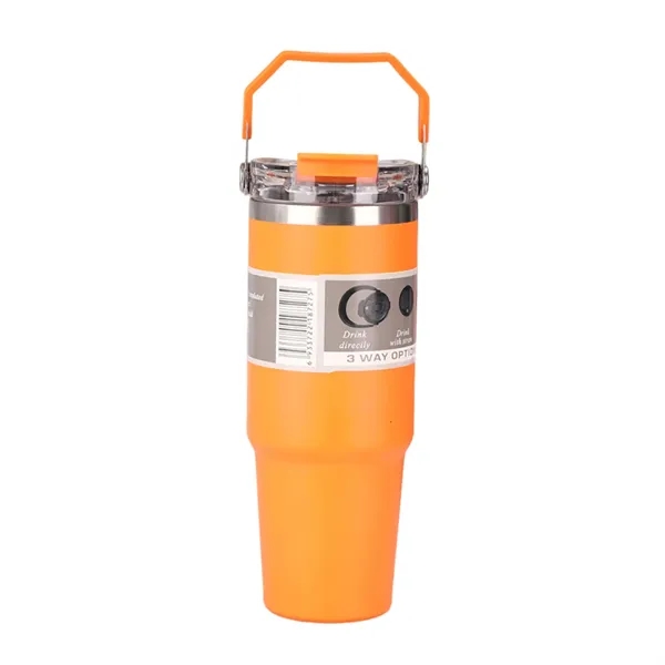 30 oz. double-wall insulated thermal tumbler with handle and imprint option... from ASI 37218 Athena Promo (tm)