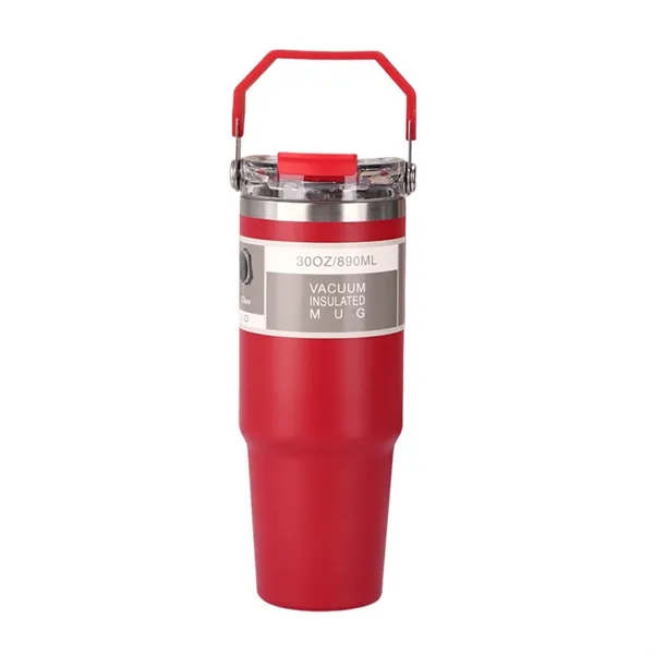 30 oz. double-wall insulated thermal tumbler with handle and imprint option... from ASI 37218 Athena Promo (tm)