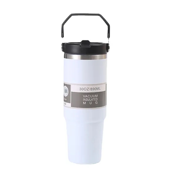 30 oz. double-wall insulated thermal tumbler with handle and imprint option... from ASI 37218 Athena Promo (tm)