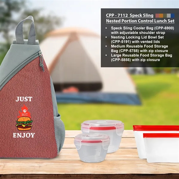 SPECK SLING NESTED BAGGED LUNCH SET... from ASI 30208 A P Specialties / AP Specialties