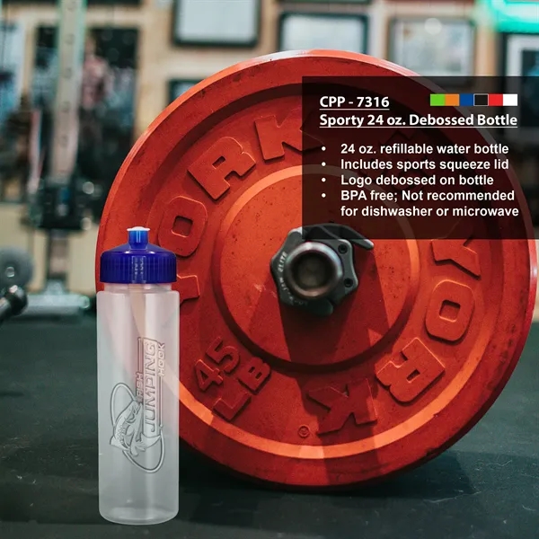 Sporty 24 oz. Debossed Bottle... from ASI 30208 A P Specialties / AP Specialties