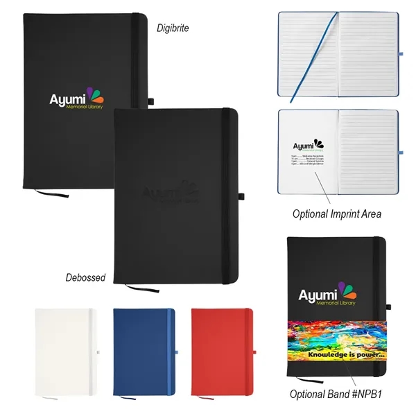 Journal with anitmicrobial additive for jotting down notes whether you're a... from ASI 61125 Hit Promotional Products / Hit®