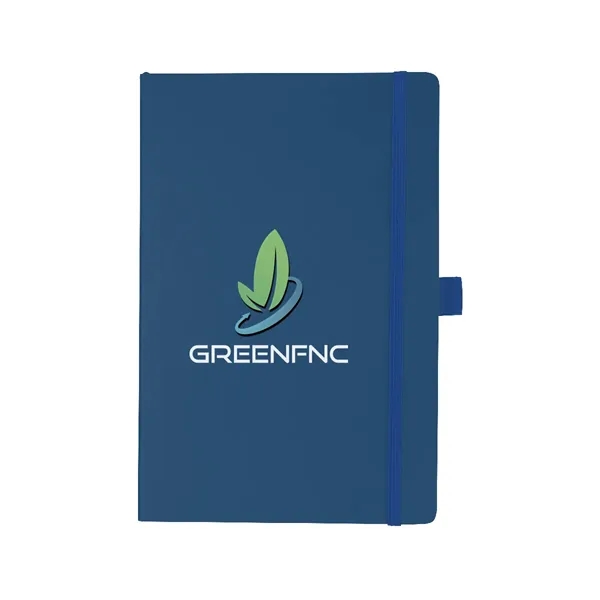100 lined page notebook with bookmark, strap closure, pen loop and... from ASI 61125 Hit Promotional Products / Hit®