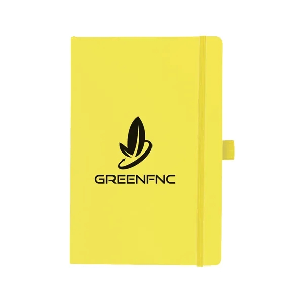100 lined page notebook with bookmark, strap closure, pen loop and... from ASI 61125 Hit Promotional Products / Hit®
