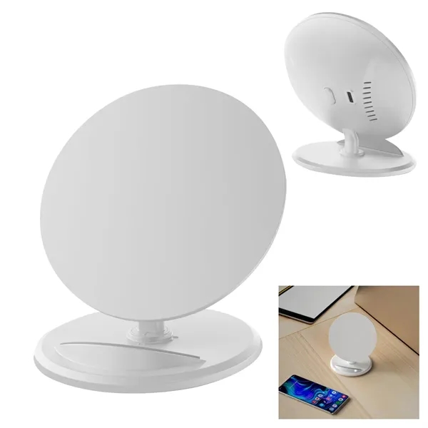 10W round wireless charger and phone stand.... from ASI 61125 Hit Promotional Products / Hit®