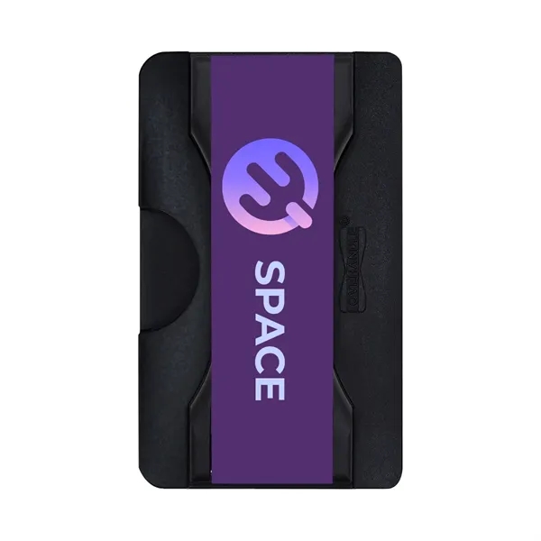 Pro wallet phone grip with adhesive backing and flip-out kickstand.... from ASI 61125 Hit Promotional Products / Hit®