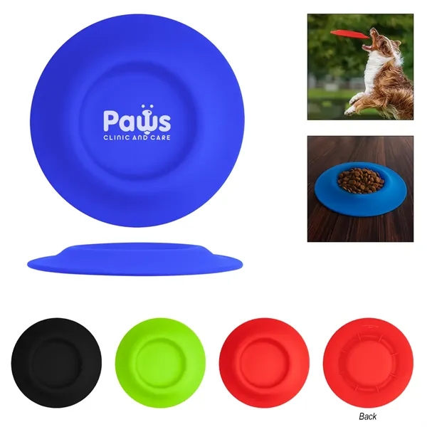 2-in-1 flying disc and pet bowl made of silicone.... from ASI 61125 Hit Promotional Products / Hit®