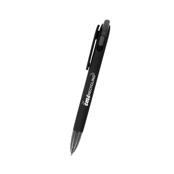 Plunger action ballpoint pen made of recycled ABS material.... from ASI 61125 Hit Promotional Products / Hit®