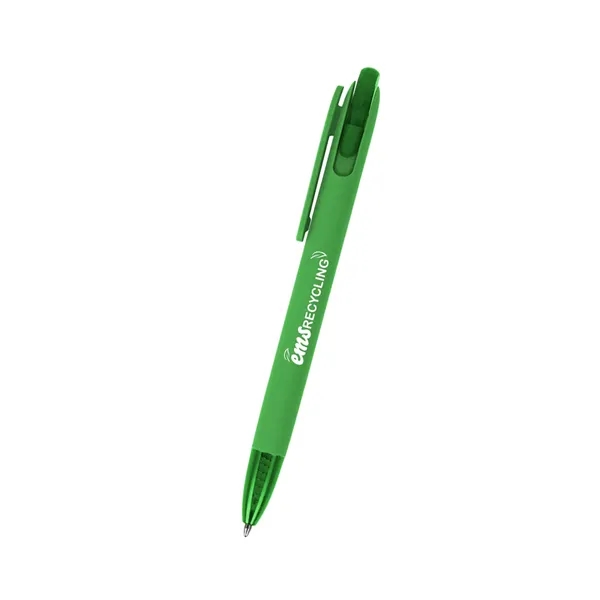 Plunger action ballpoint pen made of recycled ABS material.... from ASI 61125 Hit Promotional Products / Hit®