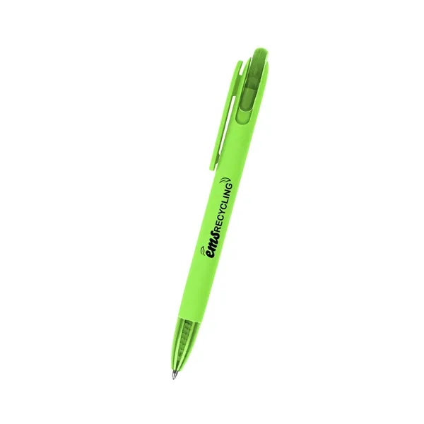 Plunger action ballpoint pen made of recycled ABS material.... from ASI 61125 Hit Promotional Products / Hit®