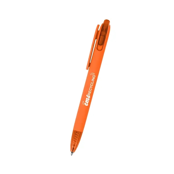 Plunger action ballpoint pen made of recycled ABS material.... from ASI 61125 Hit Promotional Products / Hit®