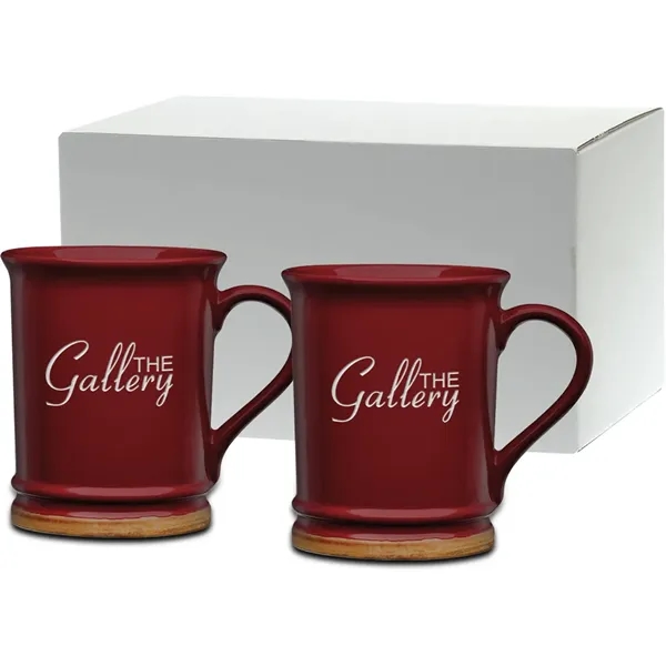 15 oz. ceramic mug with unique flared lip and light brown... from ASI 71920 Moderne Glass Company Inc / Glass America®