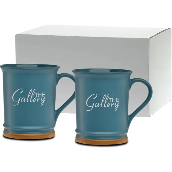 15 oz. ceramic mug with unique flared lip and light brown... from ASI 71920 Moderne Glass Company Inc / Glass America®