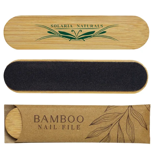 Bamboo nail file that features a a protective kraft sleeve.... from ASI 62190 Illini