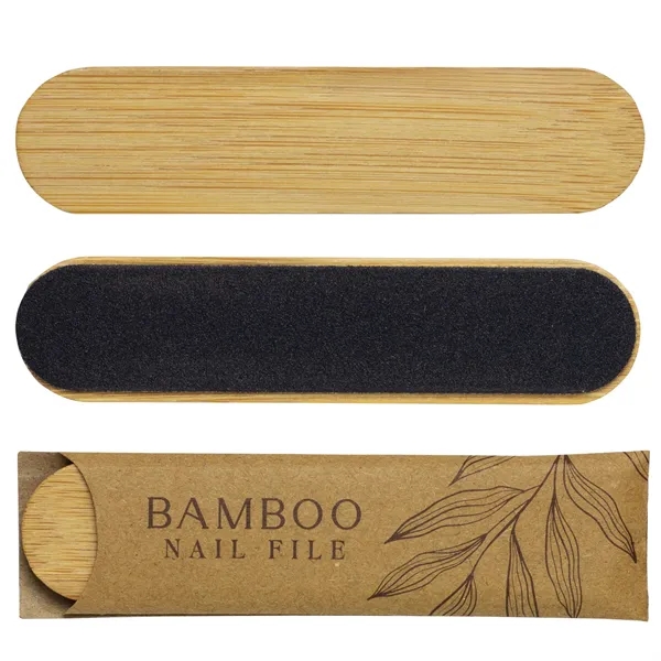 Bamboo nail file that features a a protective kraft sleeve.... from ASI 62190 Illini