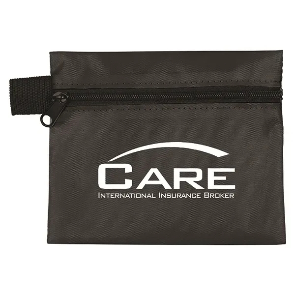 5" x 4 1/4" vinyl and polyester zip pouch with 3-ply... from ASI 62660 Innovation Line