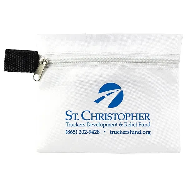 5" x 4 1/4" vinyl and polyester zip pouch with 3-ply... from ASI 62660 Innovation Line