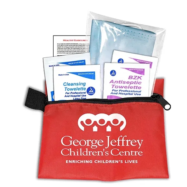 5" x 4 1/4" vinyl and polyester zippered pouch with 3-ply... from ASI 62660 Innovation Line