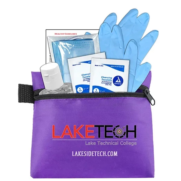 5" x 4 1/4" vinyl and polyester zip pouch with 3-ply... from ASI 62660 Innovation Line