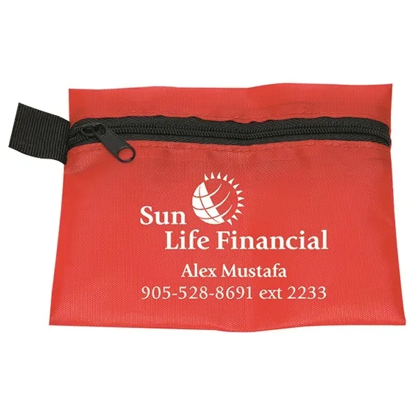 5" x 4 1/4" vinyl and polyester zippered pouch with 3-ply... from ASI 62660 Innovation Line