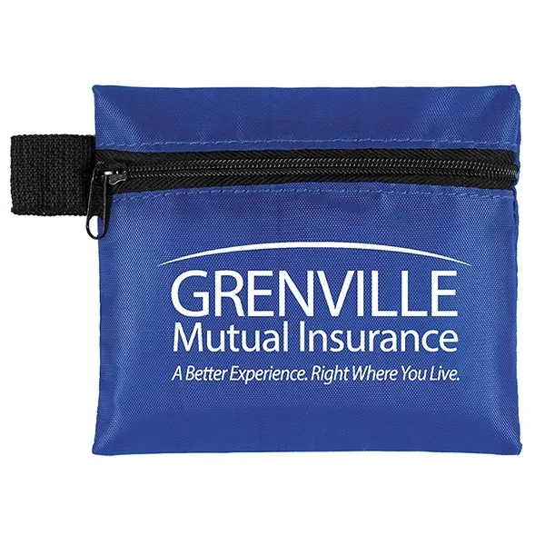 5" x 4 1/4" vinyl and polyester zippered pouch with 3-ply... from ASI 62660 Innovation Line