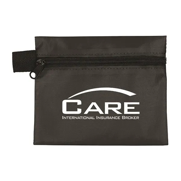 5" x 4 1/4" vinyl and polyester zippered pouch with 3-ply... from ASI 62660 Innovation Line