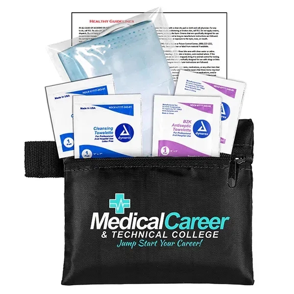 5" x 4 1/4" vinyl and polyester zippered pouch with 3-ply... from ASI 62660 Innovation Line