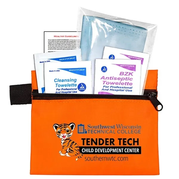 5" x 4 1/4" vinyl and polyester zippered pouch with 3-ply... from ASI 62660 Innovation Line