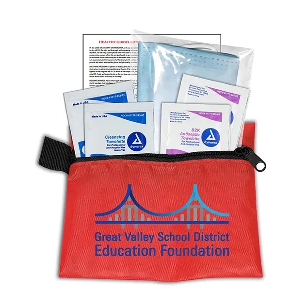 5" x 4 1/4" vinyl and polyester zippered pouch with 3-ply... from ASI 62660 Innovation Line