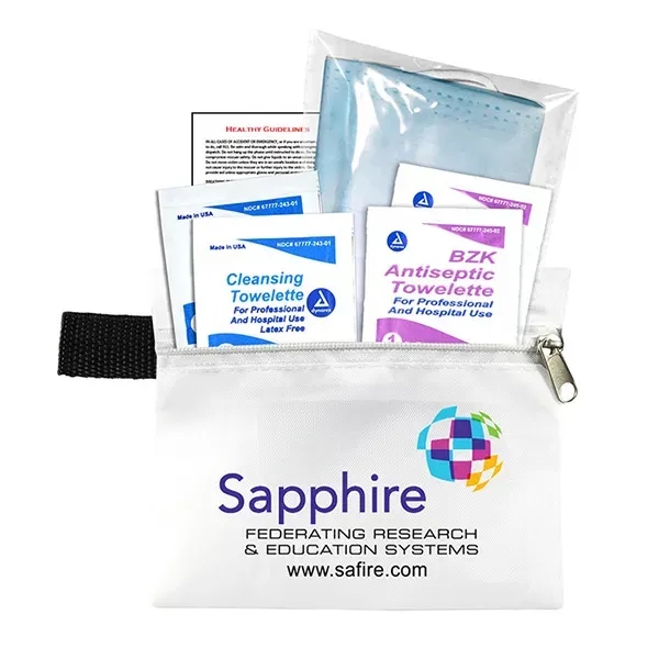 5" x 4 1/4" vinyl and polyester zippered pouch with 3-ply... from ASI 62660 Innovation Line