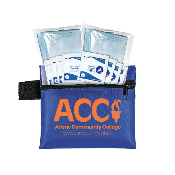 5" x 4 1/4" vinyl and polyester zip pouch with two... from ASI 62660 Innovation Line