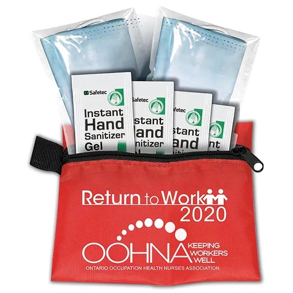 5" x 4 1/4" vinyl and polyester Back to Work zippered... from ASI 62660 Innovation Line