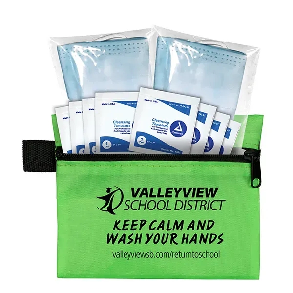 5" x 4 1/4" vinyl and polyester zip pouch with two... from ASI 62660 Innovation Line