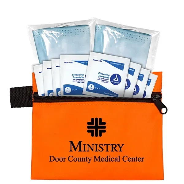 5" x 4 1/4" vinyl and polyester zip pouch with two... from ASI 62660 Innovation Line