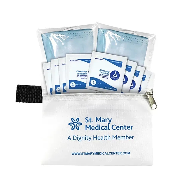 5" x 4 1/4" vinyl and polyester zip pouch with two... from ASI 62660 Innovation Line