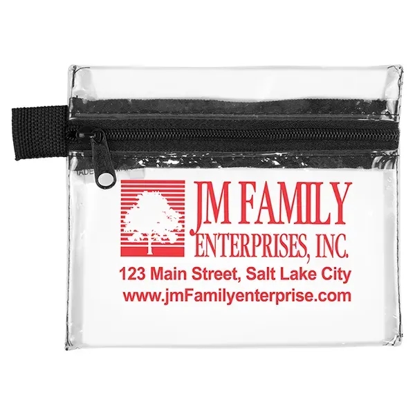 5" x 4 1/4" vinyl and polyester Back to Work zippered... from ASI 62660 Innovation Line