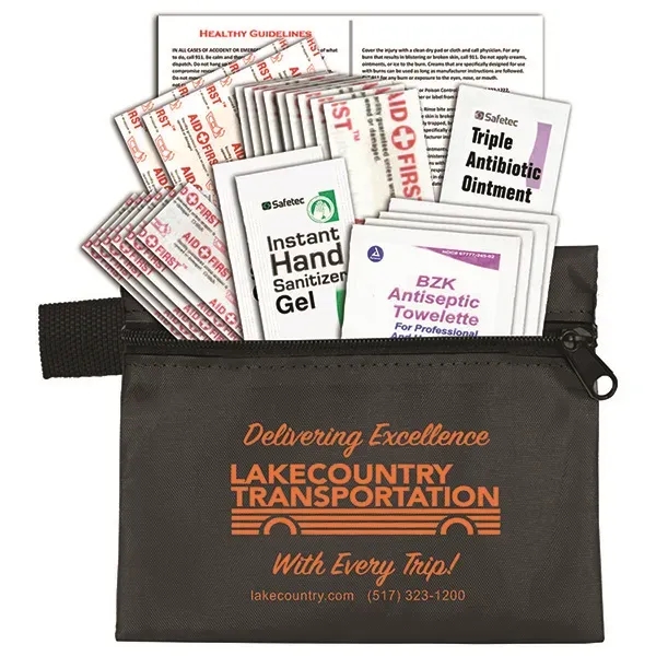 26 piece Healthy Living Kit 4 1/2" x 4 1/2" zippered... from ASI 62660 Innovation Line