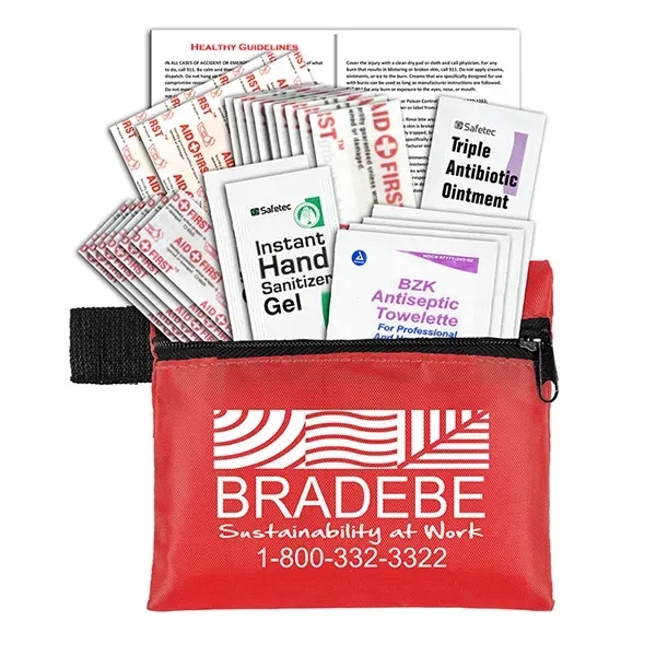 26 piece Healthy Living Kit 4 1/2" x 4 1/2" zippered... from ASI 62660 Innovation Line