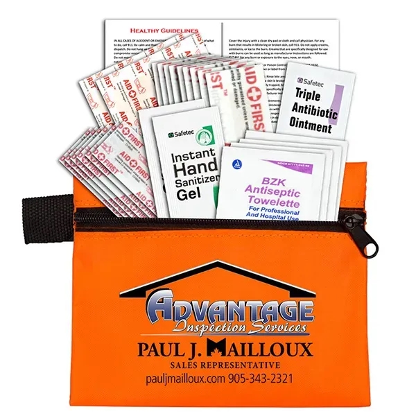 26 piece Healthy Living Kit 4 1/2" x 4 1/2" zippered... from ASI 62660 Innovation Line