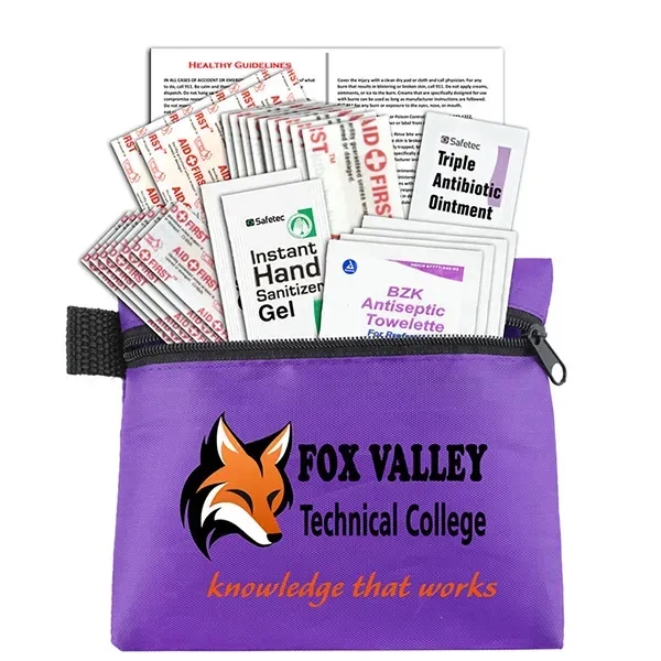 26 piece Healthy Living Kit 4 1/2" x 4 1/2" zippered... from ASI 62660 Innovation Line