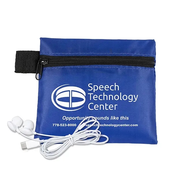 Tech kit with a 5" x 4 1/4" zipper pouch and... from ASI 62660 Innovation Line