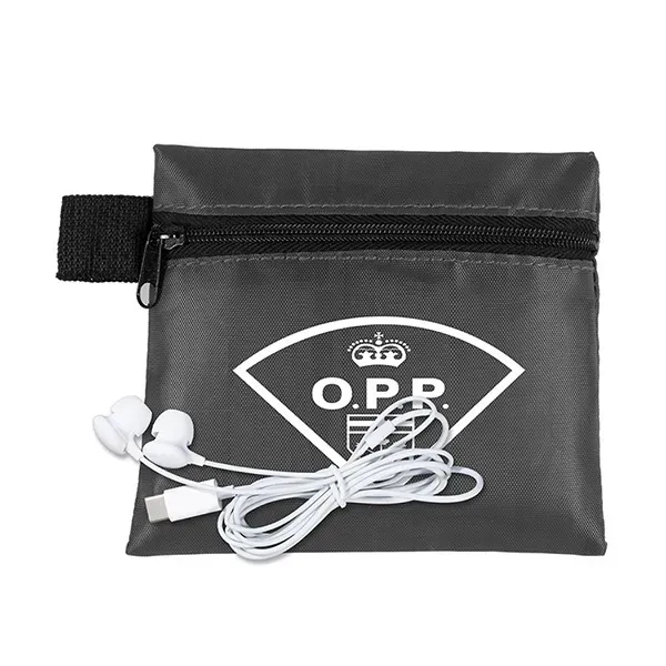 Tech kit with a 5" x 4 1/4" zipper pouch and... from ASI 62660 Innovation Line