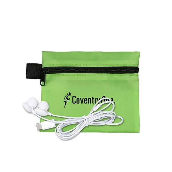 Tech kit with a 5" x 4 1/4" zipper pouch and... from ASI 62660 Innovation Line