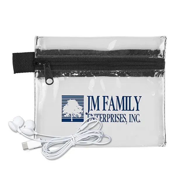 Tech kit with a 5" x 4 1/4" zipper pouch and... from ASI 62660 Innovation Line