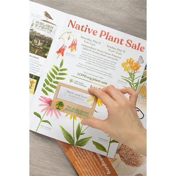 Credit card shaped wood magnifier with 3x magnification power.... from ASI 62190 Illini