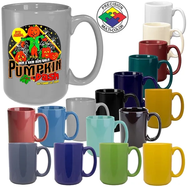 15oz Gloss Colored El Grande Mug with c-shaped handle.... from ASI 80093 Pyrographics / Pyrographics Line