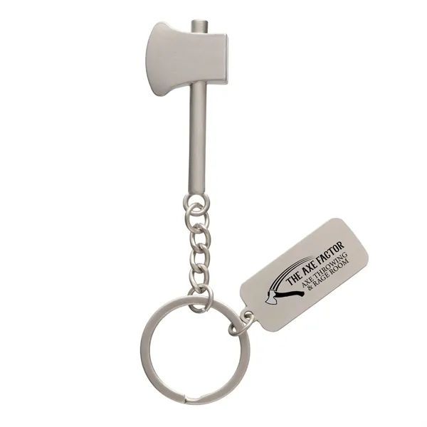 Metal axe key chain with customization.... from ASI 62190 Illini