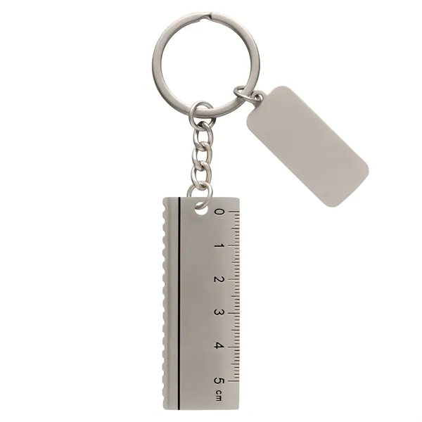 Metal ruler key chain with customization.... from ASI 62190 Illini